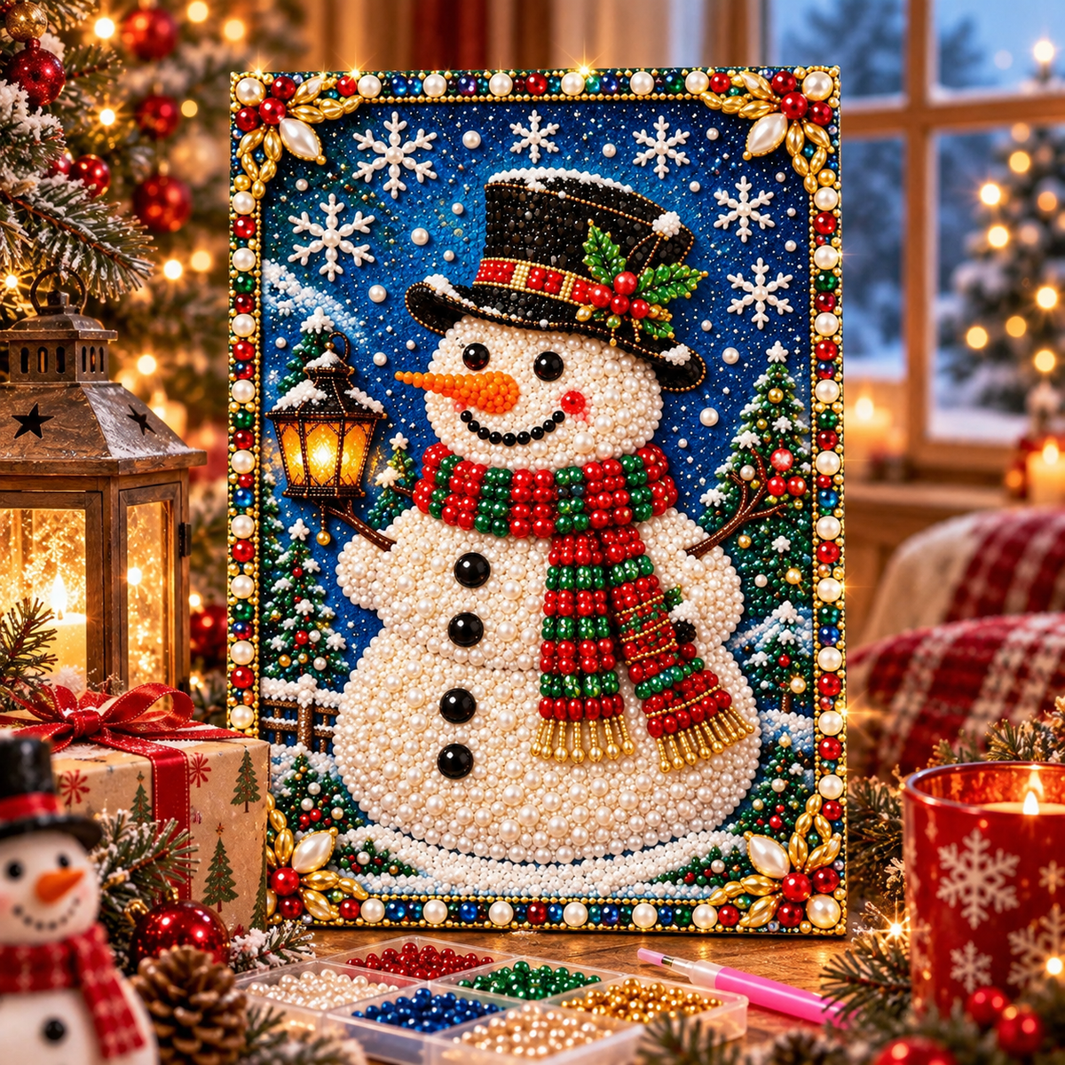 Limited-Time Offer | Christmas DIY Diamond Painting Kit โ Sparkling Hanging Decor, Holiday Gift & Family Craft Activity