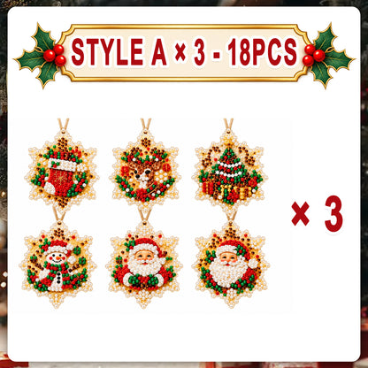 Christmas Diamond Painting Ornament Kit – Sparkling DIY Tree Decorations & Holiday Craft Gift