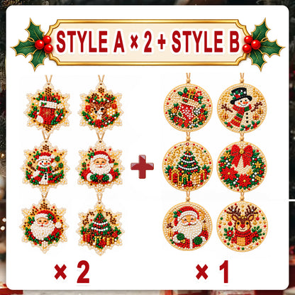 Christmas Diamond Painting Ornament Kit – Sparkling DIY Tree Decorations & Holiday Craft Gift