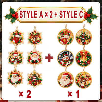 Christmas Diamond Painting Ornament Kit – Sparkling DIY Tree Decorations & Holiday Craft Gift