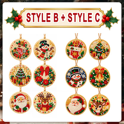 Christmas Diamond Painting Ornament Kit – Sparkling DIY Tree Decorations & Holiday Craft Gift