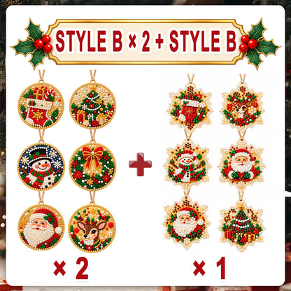 Christmas Diamond Painting Ornament Kit – Sparkling DIY Tree Decorations & Holiday Craft Gift